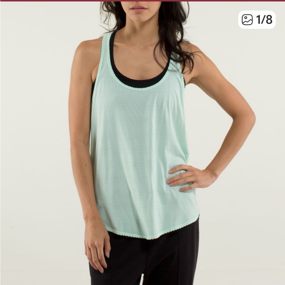 Lululemon Athletica Light Green 105 F Singlet Tank Top